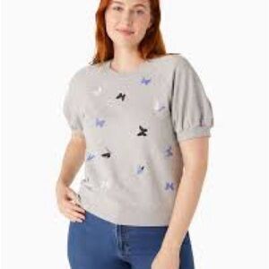 Kate Spade Light Gray Knit Top